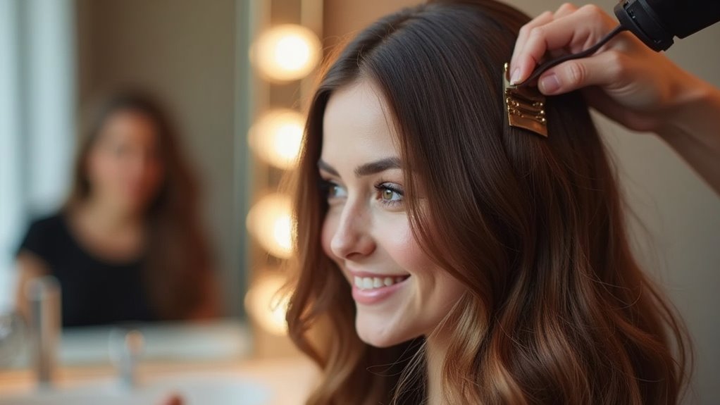 attach clip in extensions easily