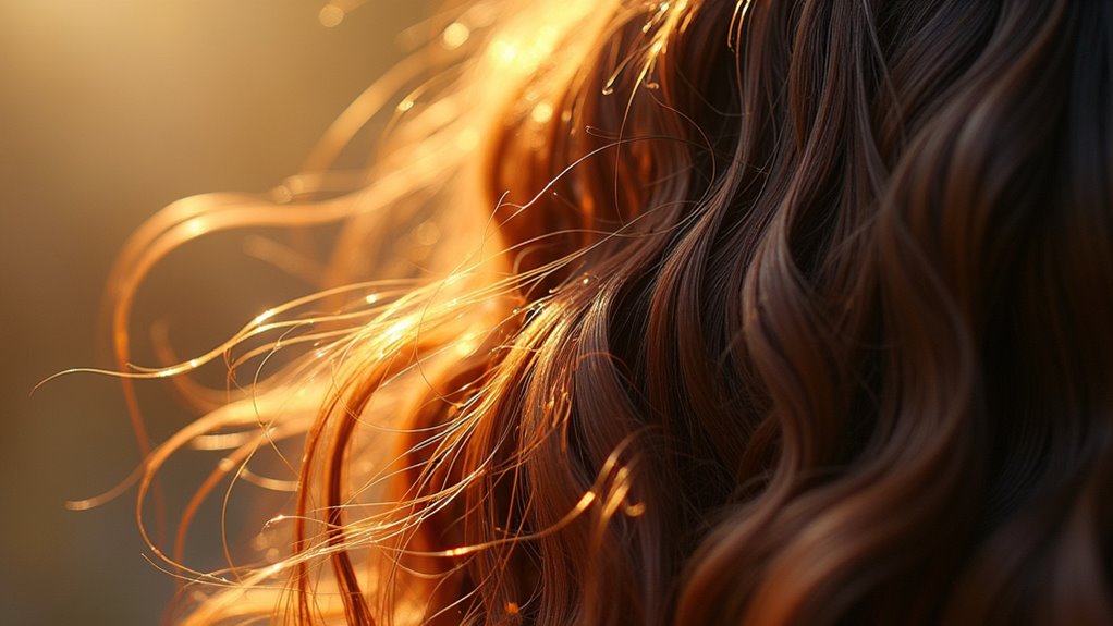 natural human hair strands