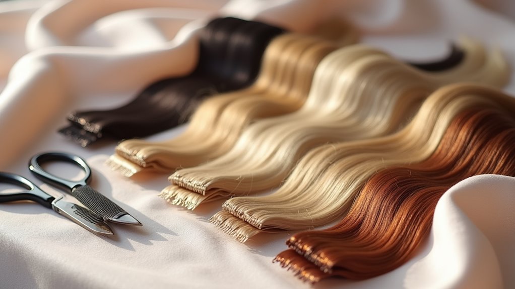 selecting extensions for short hair